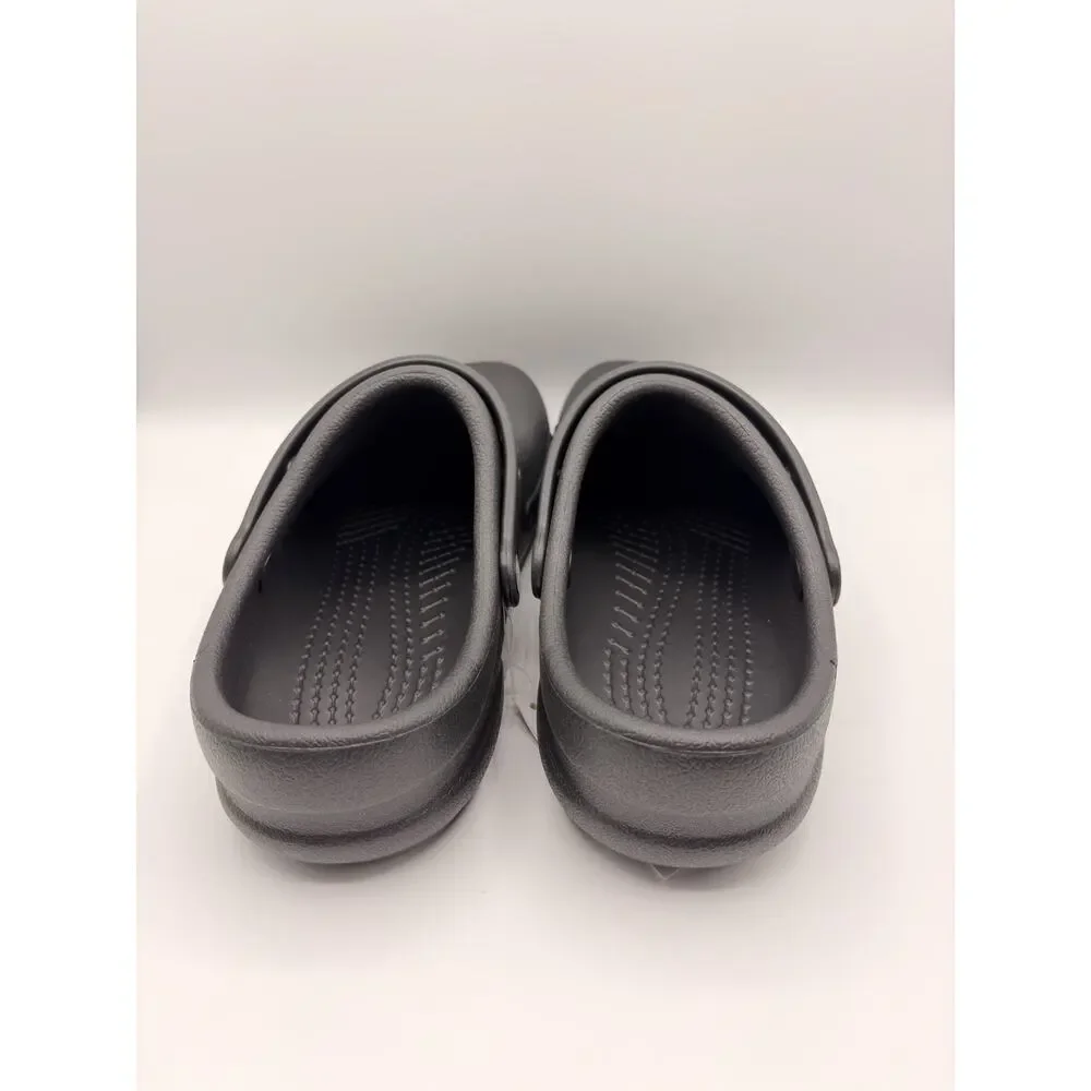 Crocs Bistro Work Clog Sandals Comfort 10075 Unisex Black M9 W11 NWT